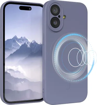 Produktbild von EAZY CASE - Silikonhülle magnetisch für Apple iPhone 17, Hülle Silikon, weich stoßfeste Magnet Handyhülle, Schutzhülle mit Kameraschutz, TPU Bumper in Blau