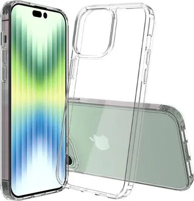 Produktbild von Hülle für Apple iPhone 14 Pro Max Handy Case Hybrid Silikon Bumper Cover klar