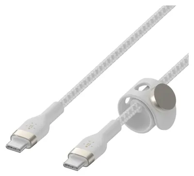 Produktbild von Belkin BOOST↑CHARGE PRO Flex, 2 m, USB C, USB C, USB 2.0, Weiß