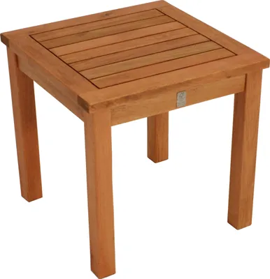 Produktbild von DEGAMO Beistelltisch Gartentisch Kaffeetisch VAREDERO 40x40x40cm, Eukalyptus geölt, Innen und Außen
