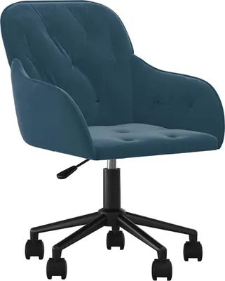 Obrázek produktu pro vidaXL Kancelářská židle Swivel Blue Velvet