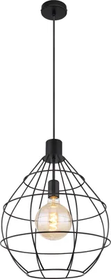 Produktbild von Globo Lighting Hängeleuchte Metall schwarz, 1x E27