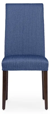 Stuhlhülle mit Rückenlehne, 2er-Set, Blau, elastisch