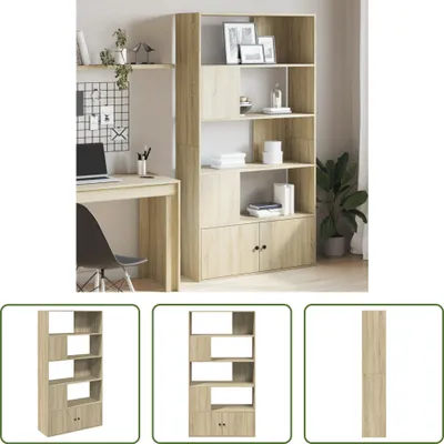 Obrázek produktu pro The Living Store regál Sonoma dub 100x36x189 cm materiál na bázi dřeva