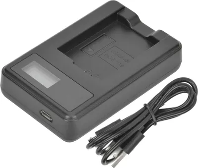 Immagine prodotto di Caricabatterie per fotocamere NP-FW50, display di carica LCD per A6000, A6300, A6500, A7r, A7, slot singolo