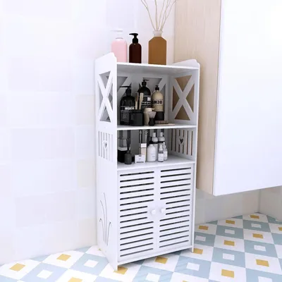 Produktbild von Badezimmerschrank mit 4 Schubladen 30 x 30 x 82 cm Weiß
