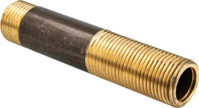 Produktbild von tecuro Rohrdoppelnippel, beids. Außengewinde R 3/4 Zoll x 100 mm MS-blank, CW617N
