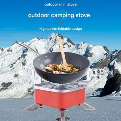 Produktbild von Klein, portabel, gasfornuis für Außen, für Camping, Mini-Vierkant, Lotus-Grill, Handpalm-Größe