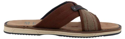 Produktbild von Mustang Herren Pantolette mit lässigem Kreuzriemen 26M0101001, Größe:43 EU, Farbe:Braun