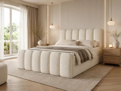 Produktbild von Emlar Boxspringbett Cuddle 120x200 - Komplett-Set mit Matratze und Topper - Polsterbett mit Bettkästen - Boxspringbett Beige (Quelle 02)