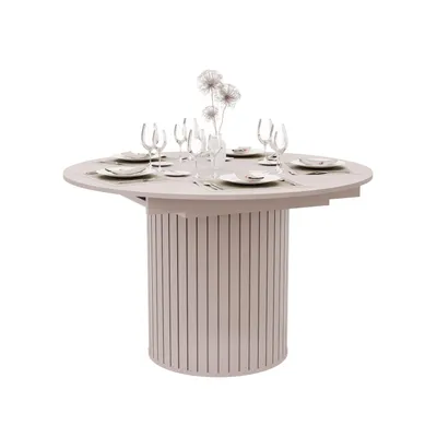 Produktbild von Ausziehbarer Tisch ELODIE 120–160 cm kaschmir