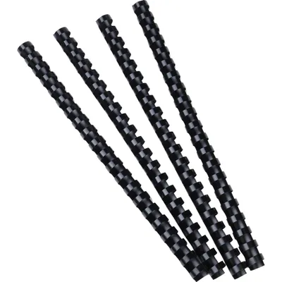 Immagine prodotto di Exacompta 76401E Rilegatura a spirale 12 mm PVC nero 25 pezzi DIN A4 65-90 fogli