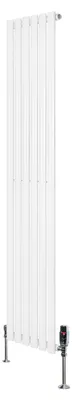 Produktbild von Gliederheizkörper mit TRV Chromventile – 1800mm x 360mm – Weiß