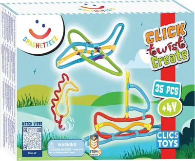 Produktbild von Spaghetteez 35-teiliges magnetisches Bauset