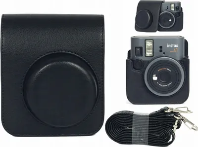 Zdjęcie produktu dla Futerał Etui Pokrowiec Case na Aparat do Aparatu Fujifilm Instax Mini 41 / Czarny