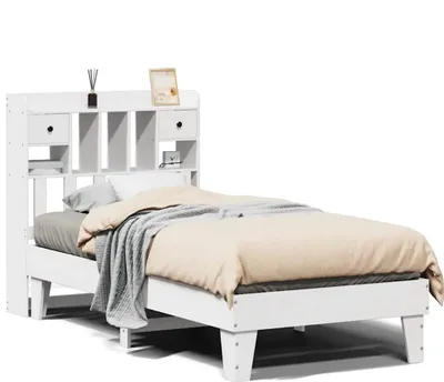 Obrázok produktu pre vidaXL Posteľ z masívu bez matraca biela 90x190 cm borovicové drevo