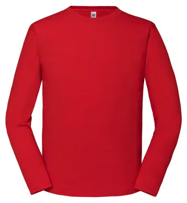 Produktbild von Fruit of the Loom - "Iconic 195" T-Shirt für Herren/Damen Uni Langärmlig LT2316 (M) (Rot)