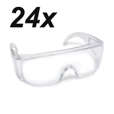 Produktbild von 24er Set Schutzbrille Transparent Arbeitsschutzbrille Augenschutz Sicherheitsbrille Arbeitsbrille