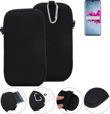 Produktbild von K-S-Trade Neopren-Hülle Handyhülle kompatibel mit ZTE Axon 11 5G Schutzhülle Neoprenhülle Sleeve Schutz-Hülle Gürtel Tasche Case Holster