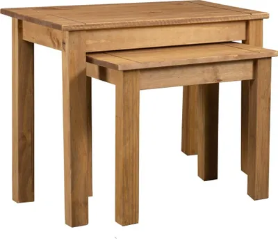 Zdjęcie produktu dla Zestaw stolików Living Store 2 szt. Lite drewno sosna panamska