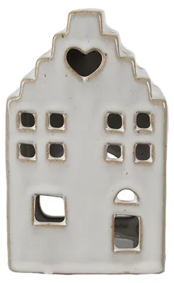 Immagine prodotto di Clayre & Eef Portacandele House 14 cm Porcellana beige