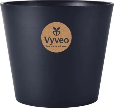 Immagine prodotto di Vyveo - Vaso da fiori Norden - Nero - 27x23