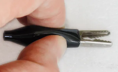 Produktbild von Krokoklemme mini schwarz 10 Stück