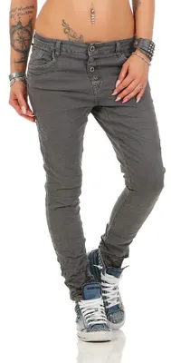 Productafbeelding van 10118 fashion4young: Strakke damesjeans, broek, boyfriend stijl, voor dames