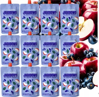 Image de OWOLOVO Mousse aux baies et aux pommes 200 g
