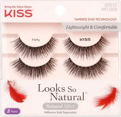 Obrázek produktu pro Kiss | Umělé řasy, pásky na řasy, koketní, dlouhé, husté, 2 páry