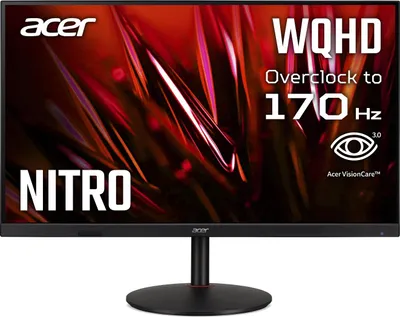 Produktbild von ACER Monitor 32 inch XV322QKV3bmiiphx IPS 160Hz UHD 4K 0,5/350cd/m2 HDMIx2 DP SPEAKER H:090