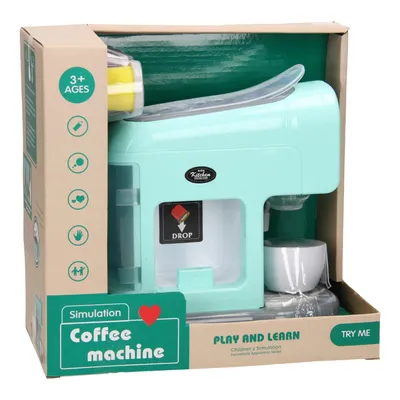 Produktbild von Spielzeug Kaffeemaschine - bunte Spielset mit Tassen für Kinder
