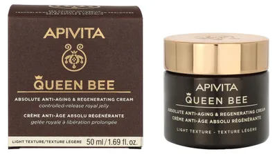 Obrázek produktu pro Apivita Queen Bee Absolute Anti-Aging and Regenerating Cream Light Texture 1,69 fl.oz.