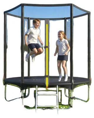 Obrázek produktu pro Trampolína, bezpečnostní síť, nosnost 80 kg, černá