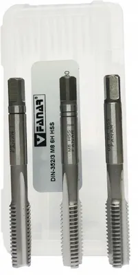 Productafbeelding van Fanar Boorset voor schroefdraad, M8 x 1,25, HSS, 3-delig