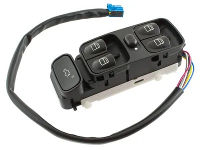 Für Mercedes W203 / S203 ab 2000-2007 Fensterheber Schalter Fahrerseite Ersatz in der Farbe von GOLDCAR