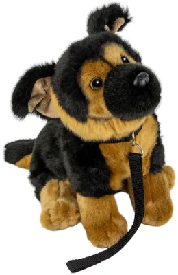 Image de Carl Dick Chien de berger avec laisse assis env. 25cm 3498 Doudou, peluche, animal en tissu