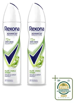 Obrázok produktu pre 2 x Deodorant Rexona vo spreji – vôňa Aloe Vera – 150 ml – balenie s 2 kusmi