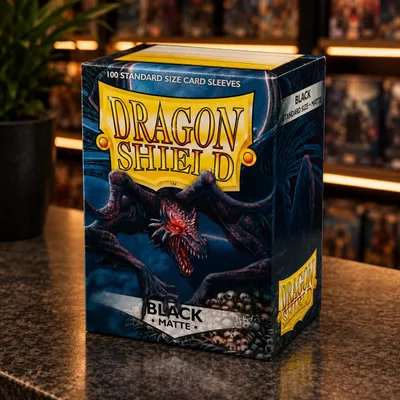 Image de Dragon Shield : Manches noires, finition mate, taille standard, productTiles.product.images.aiGenerated