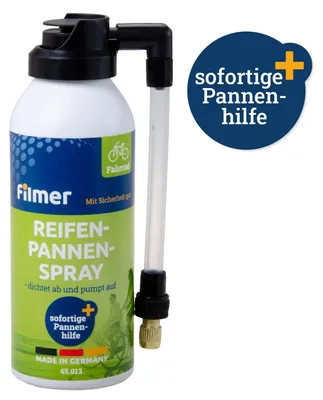 Produktbild von Fahrrad Reifen Pannenspray 150ml Fahrradzubehör Flickzeug Filmer 45013