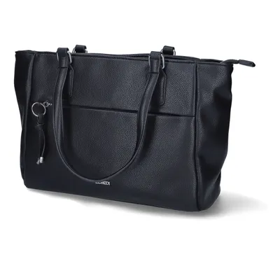 Produktbild von L.CREDI Damen Schultertasche/ Shopper MAITE Schwarz Kunstleder Vegan-