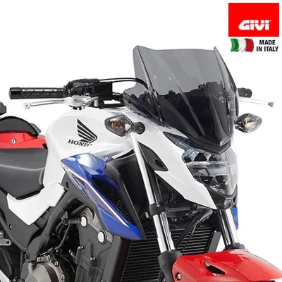 Immagine prodotto di Cupolino fumé GIVI 28x36,5cm per HONDA CB 500 F