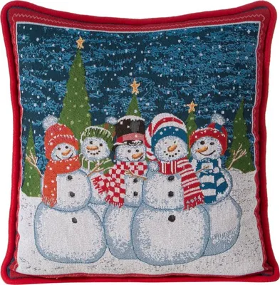 Obrázek produktu pro Vánoční povlak na polštář 45x45 cm červený
