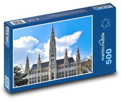 Zdjęcie produktu dla Puzzle 500 Ratusz w Wiedniu - Austria - martinpuzzle