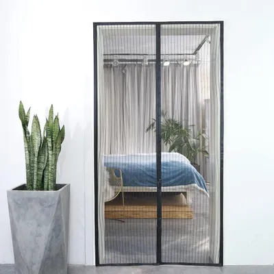 Produktbild von Magnetische Bildschirmtür - Anti-Mücken-Screen - 1 Stück - 85 x 195 cm
