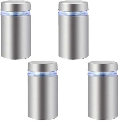 Obrázek produktu pro Akrylové nástěnné držáky na displeje se stříbrným povrchem, 12 x 20 mm