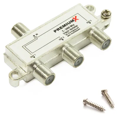 Produktbild von PremiumX Switch 3-fach Verteiler 5-2400 MHz SAT Umschalter Digital Kabel