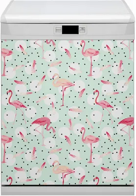 Produktbild von Magnet für Spülmaschine Abwaschbar 60x80 cm Magnet für Spülmaschine Magnetmatte Nachbildung - Flamingos