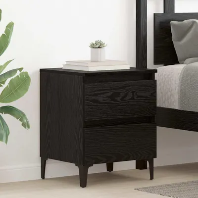 Zdjęcie produktu dla vidaXL Stolik nocny o wyglądzie czarnego dębu 40 x 35 x 50 cm materiał drewnopochodny