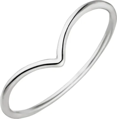 Produktbild von Schmaler Ring aus 585 Gold Weißgold 1,3mm glänzend Fingerring Goldring für Damen Innenumfang 50mm  Ø15.9mm